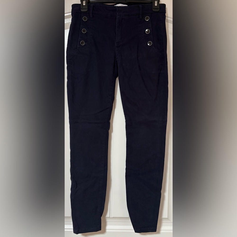 LOFT Navy Blue Women's Sailor Button Jeans